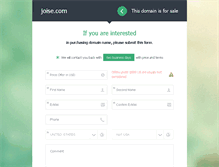 Tablet Screenshot of joise.com